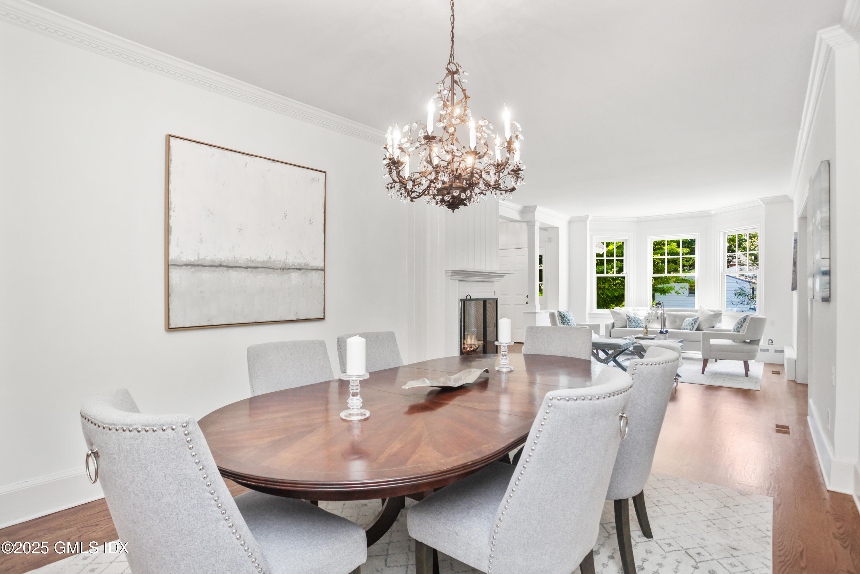 29 Weston Hill Road Riverside, CT 06878 - Photo 7 of 23 a view of a dining room with furniture window and wooden floor