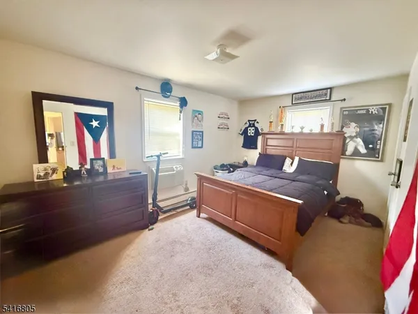 a bench sitting in a room