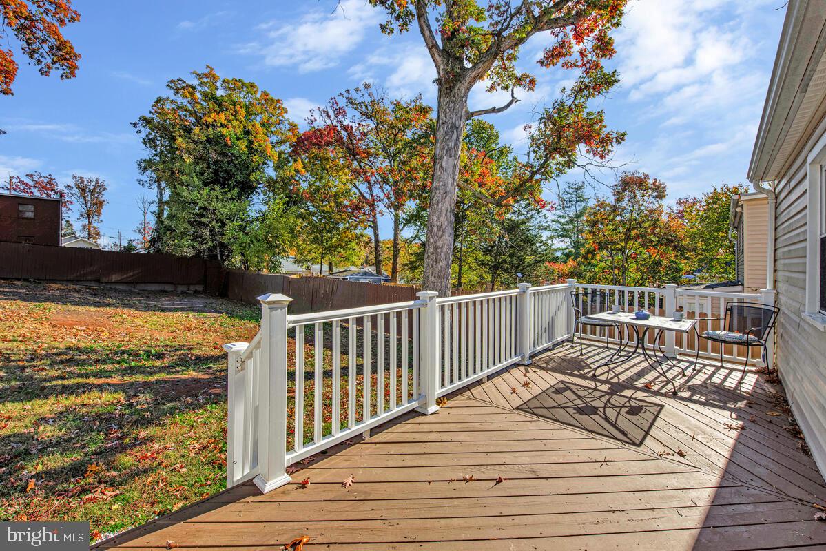 7712 Frederick Road Hyattsville, MD 20784 - Photo 23 of 30 a view of balcony with wooden floor and fence