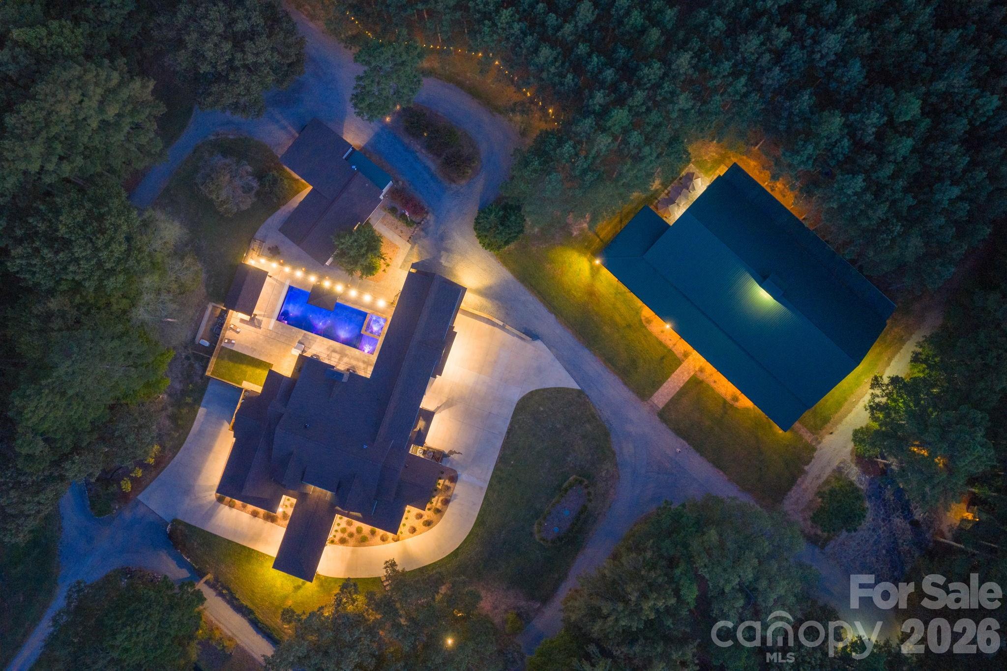 1619 Ellis Belk Road Monroe, NC 28112 - Photo 4 of 47 an aerial view of a house swimming pool and outdoor space