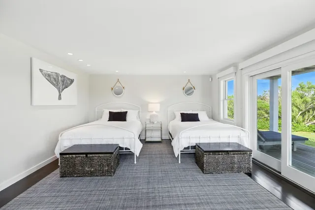 a room with furniture and a window