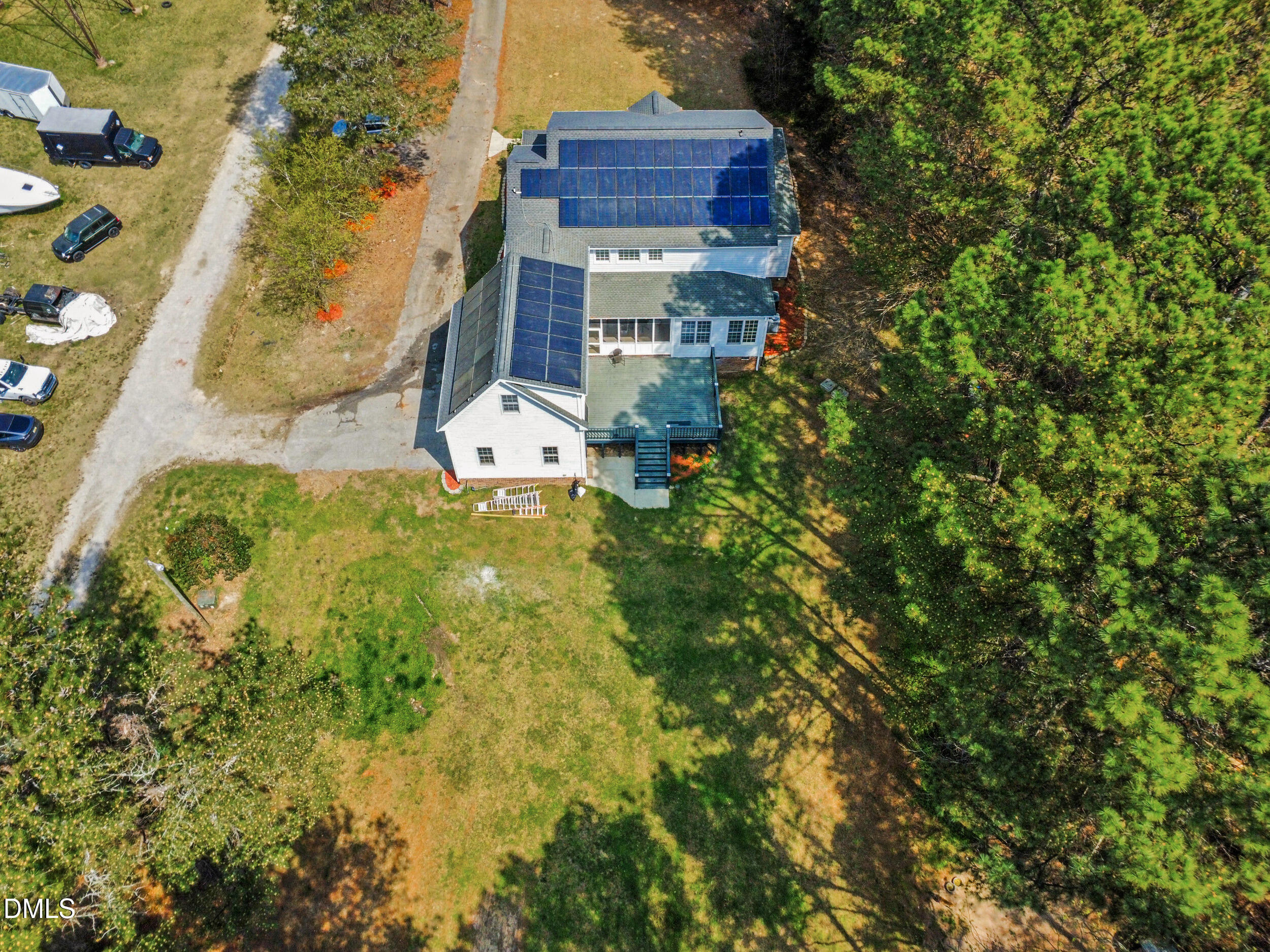 1957 Hilltop Road Raleigh, NC 27610 - Photo 46 of 46 a aerial view of a house with a yard