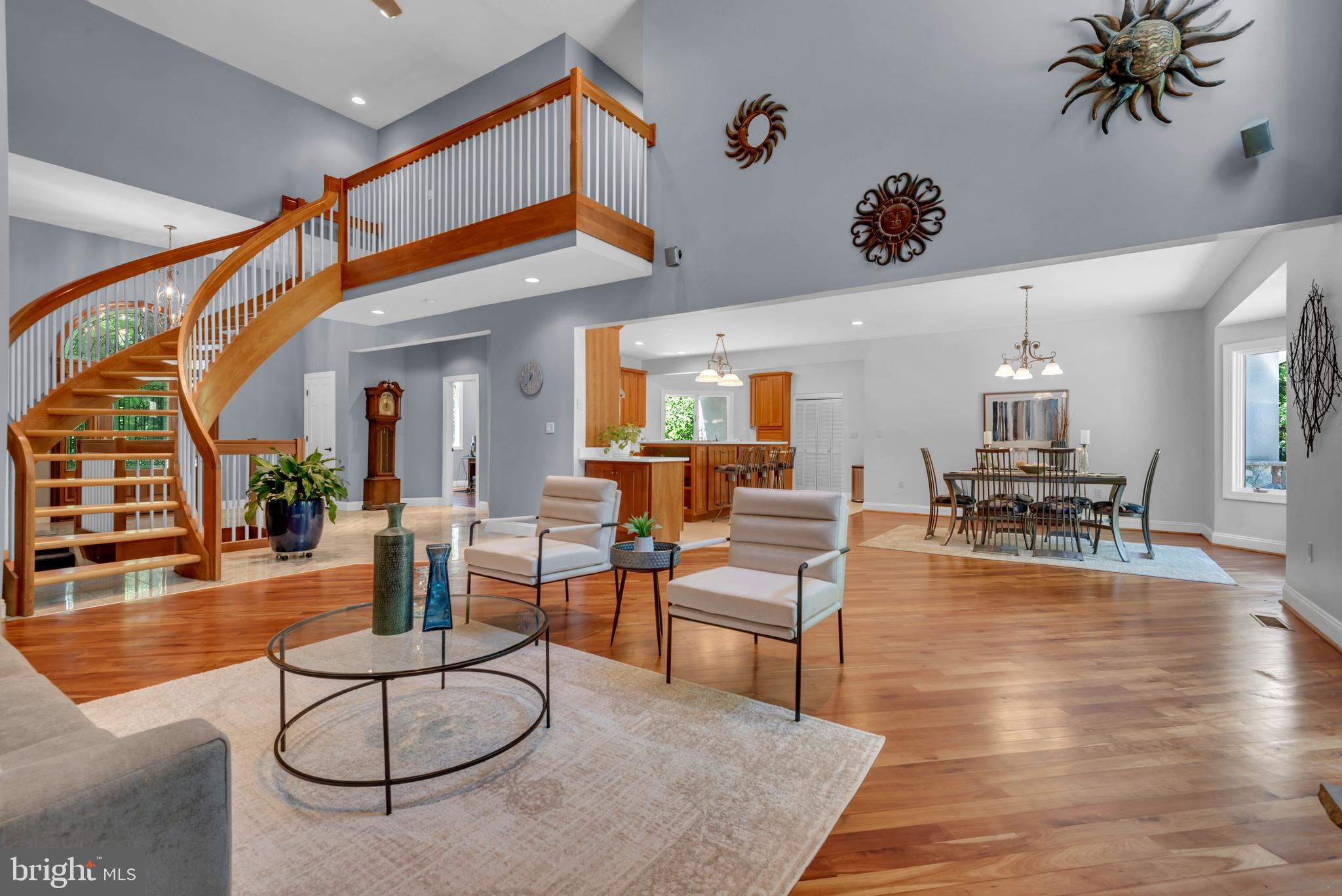 1603 Waters Ridge Court Arnold, MD 21012 - Photo 4 of 94 Living/Dining room with winding staircase