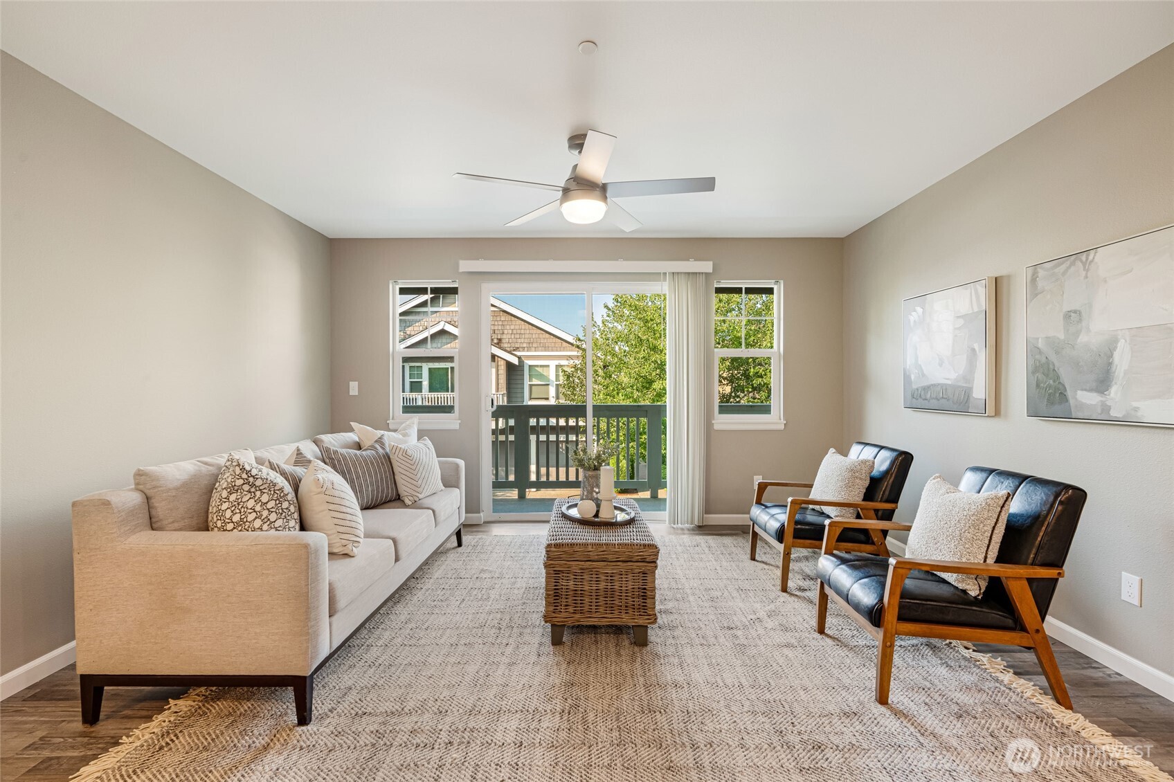 4678 Wade Street, Unit 201 Bellingham, WA 98226 - Photo 13 of 25 a living room with furniture and a large window