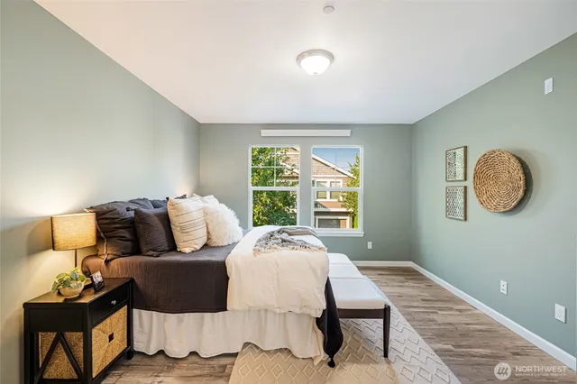 a theatre with furniture and wooden floor