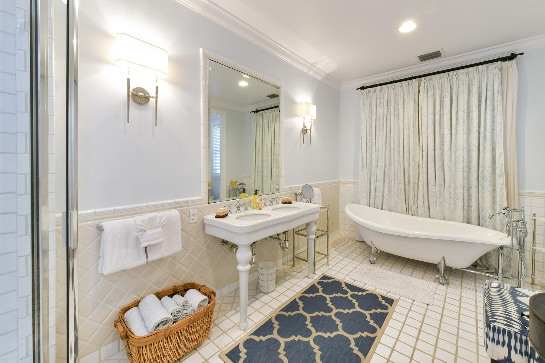 5 Sunset Key Drive Key West, FL 33040 - Photo 22 of 37 a bathroom with a sink a toilet and mirror