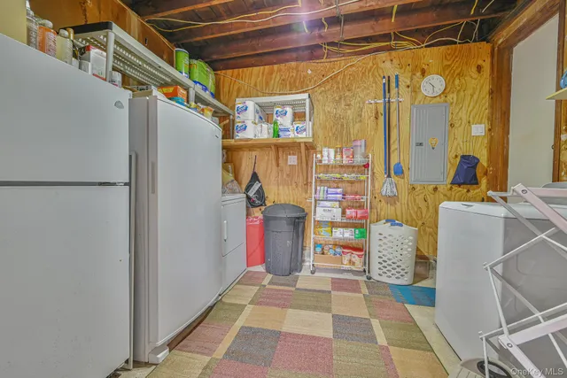 a view of storage and utility room