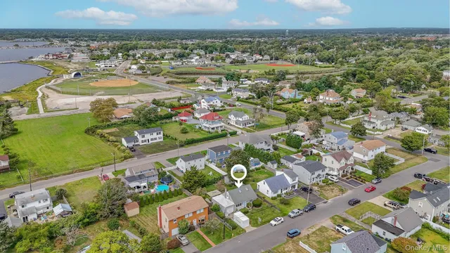 an aerial view of a city