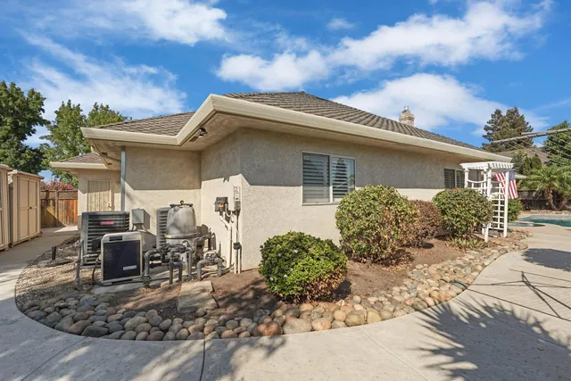 a backyard of a house