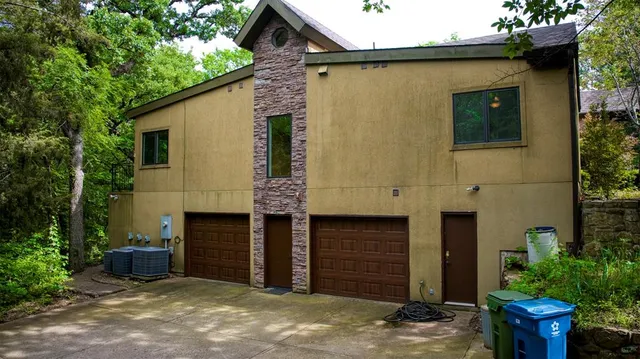 a backyard of a house