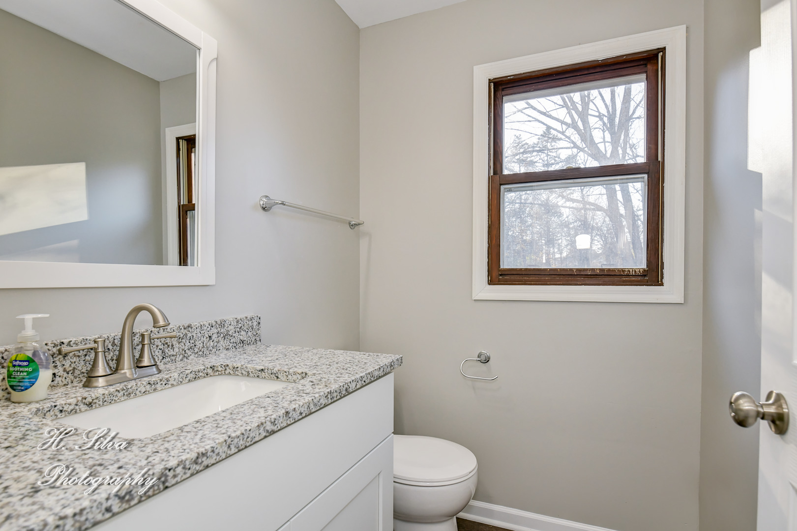 331 Cornell Lane Algonquin, IL 60102 - Photo 13 of 30 a bathroom with a granite countertop sink toilet and a window