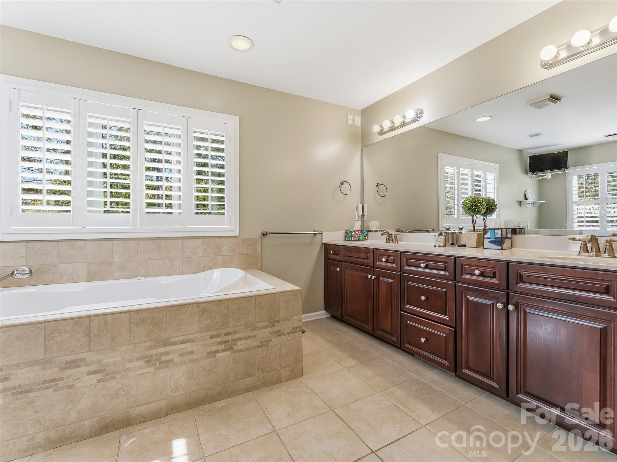 1340 Macedonia Road Saluda, NC 28773 - Photo 25 of 45 a spacious bathroom with a tub sink and mirror