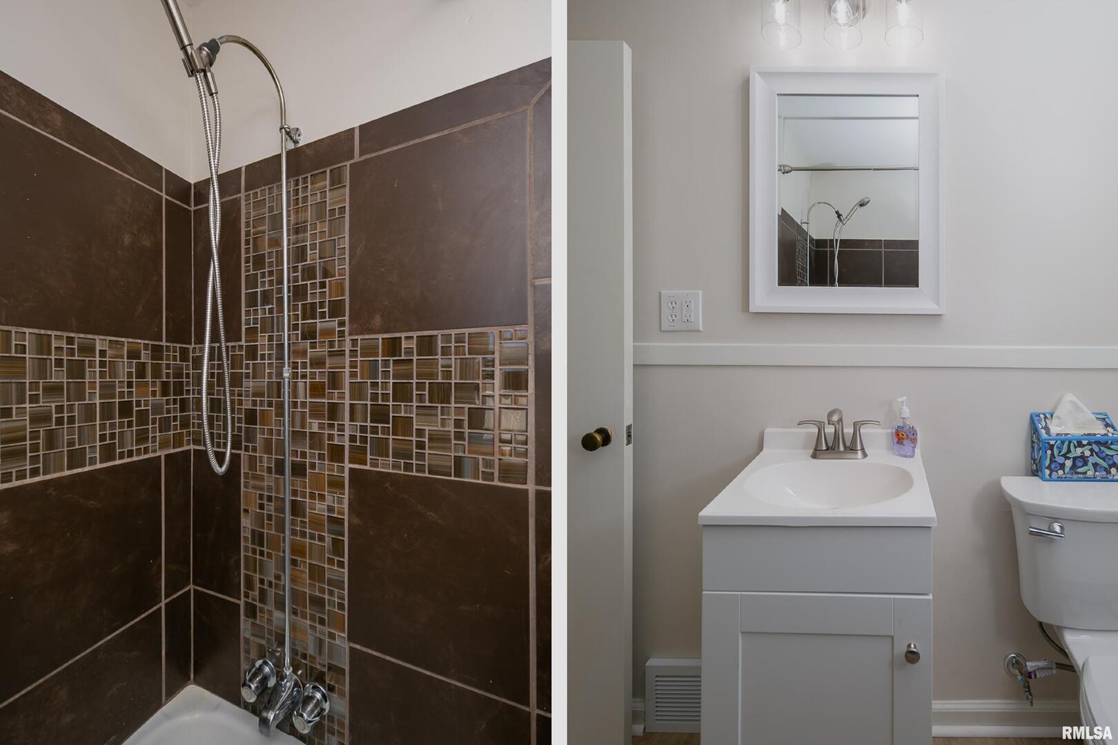 5431 3rd Avenue Moline, IL 61265 - Photo 18 of 29 a bathroom with a sink toilet and shower