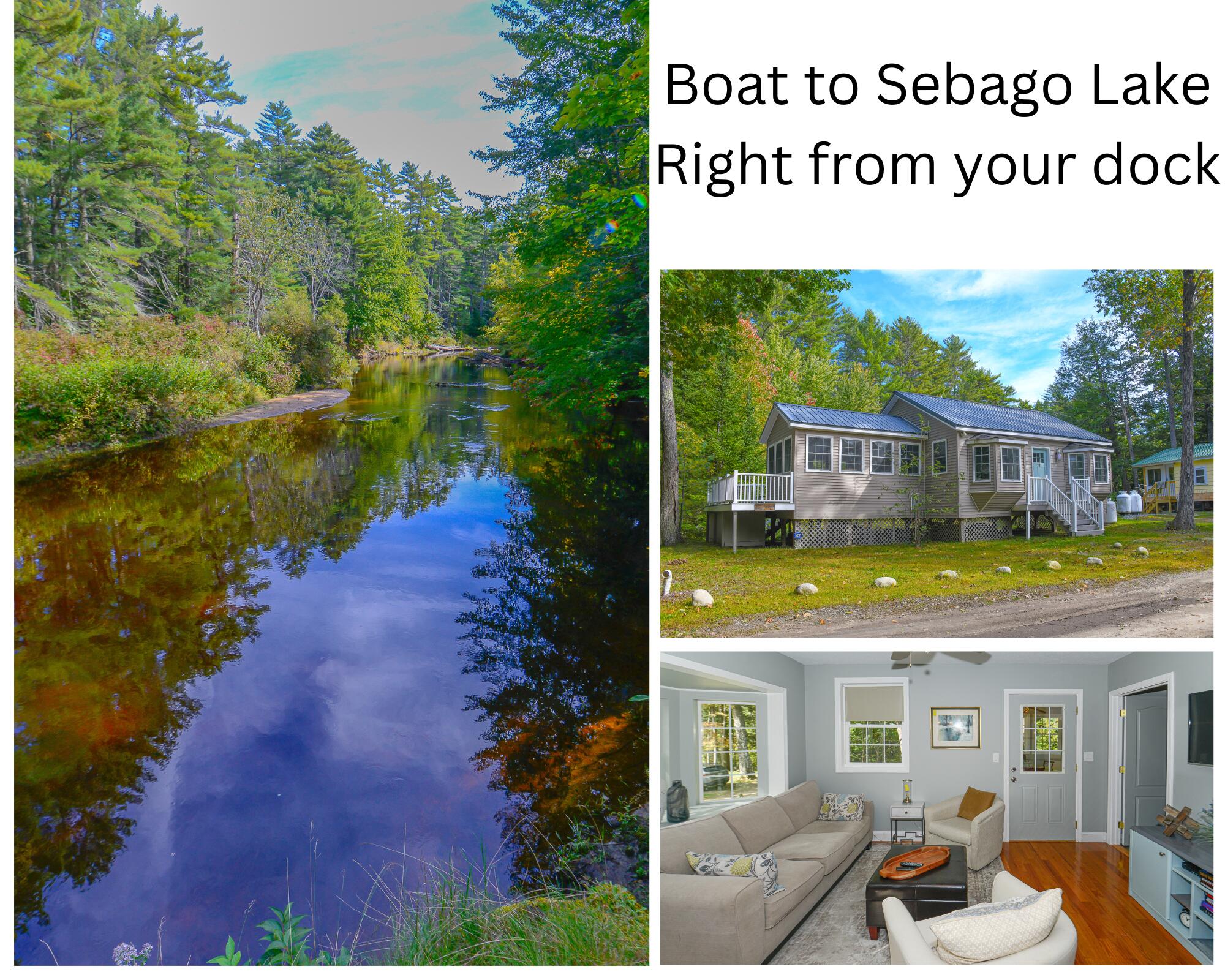 Boat to Sebago Lake right from your dock