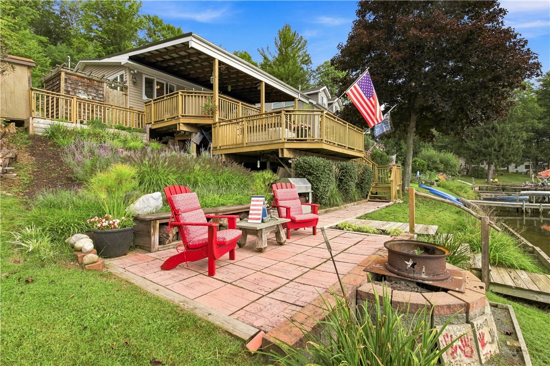 1942 West Shore Road Howard, NY 14810 - Photo 44 of 47 quiet relaxing by fire