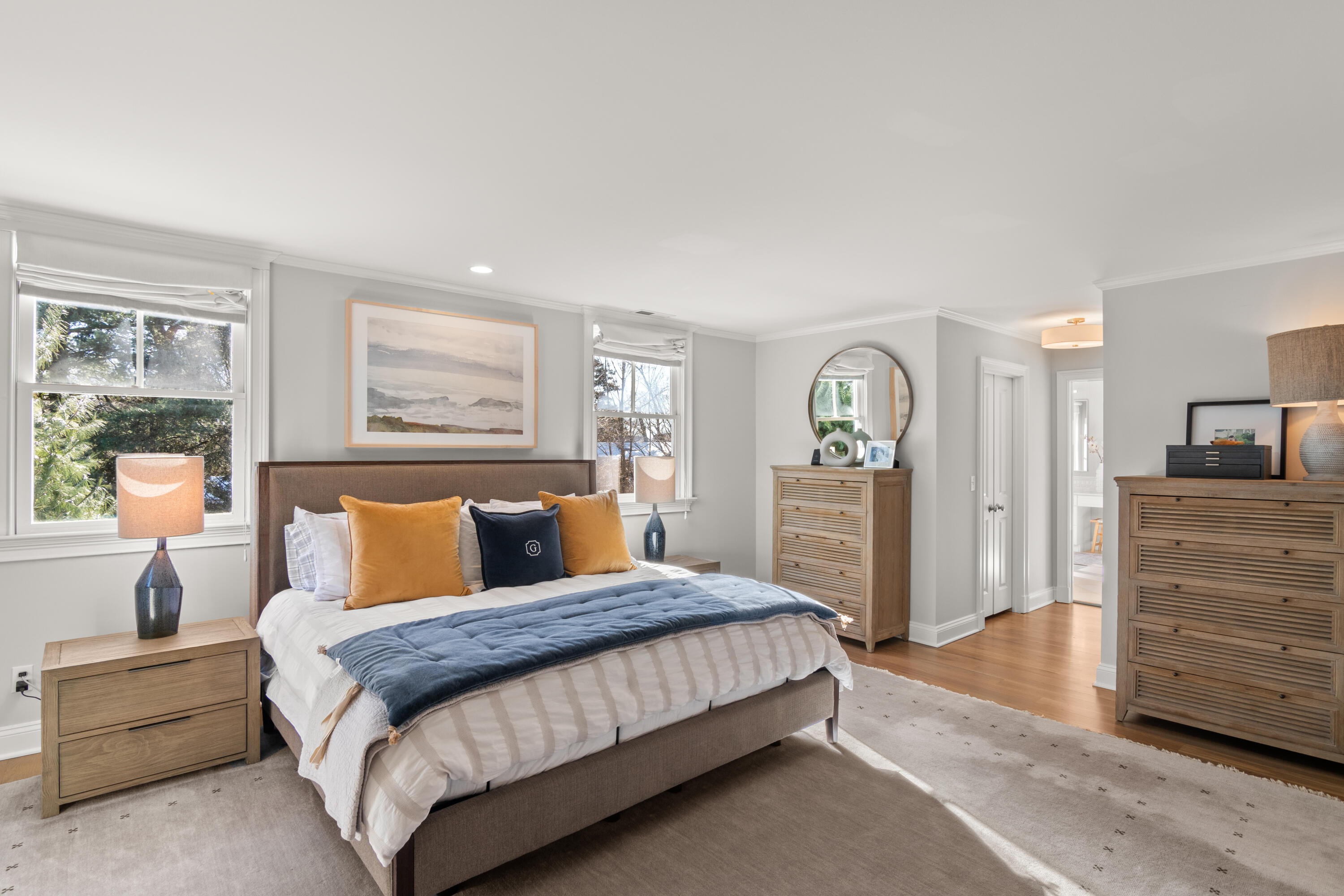 12 1/2 Ridgewood Road Rowayton, CT 06853 - Photo 11 of 25 a bedroom with a bed and a dresser