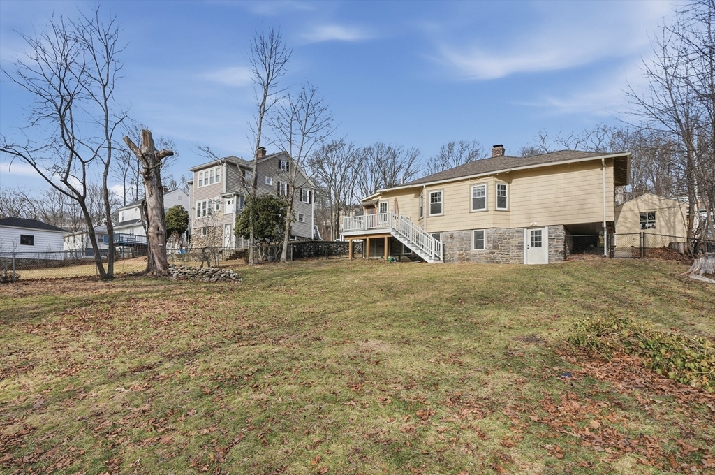 7 Columbine Road Worcester, MA 01609 - Photo 30 of 32 a view of a house with a yard