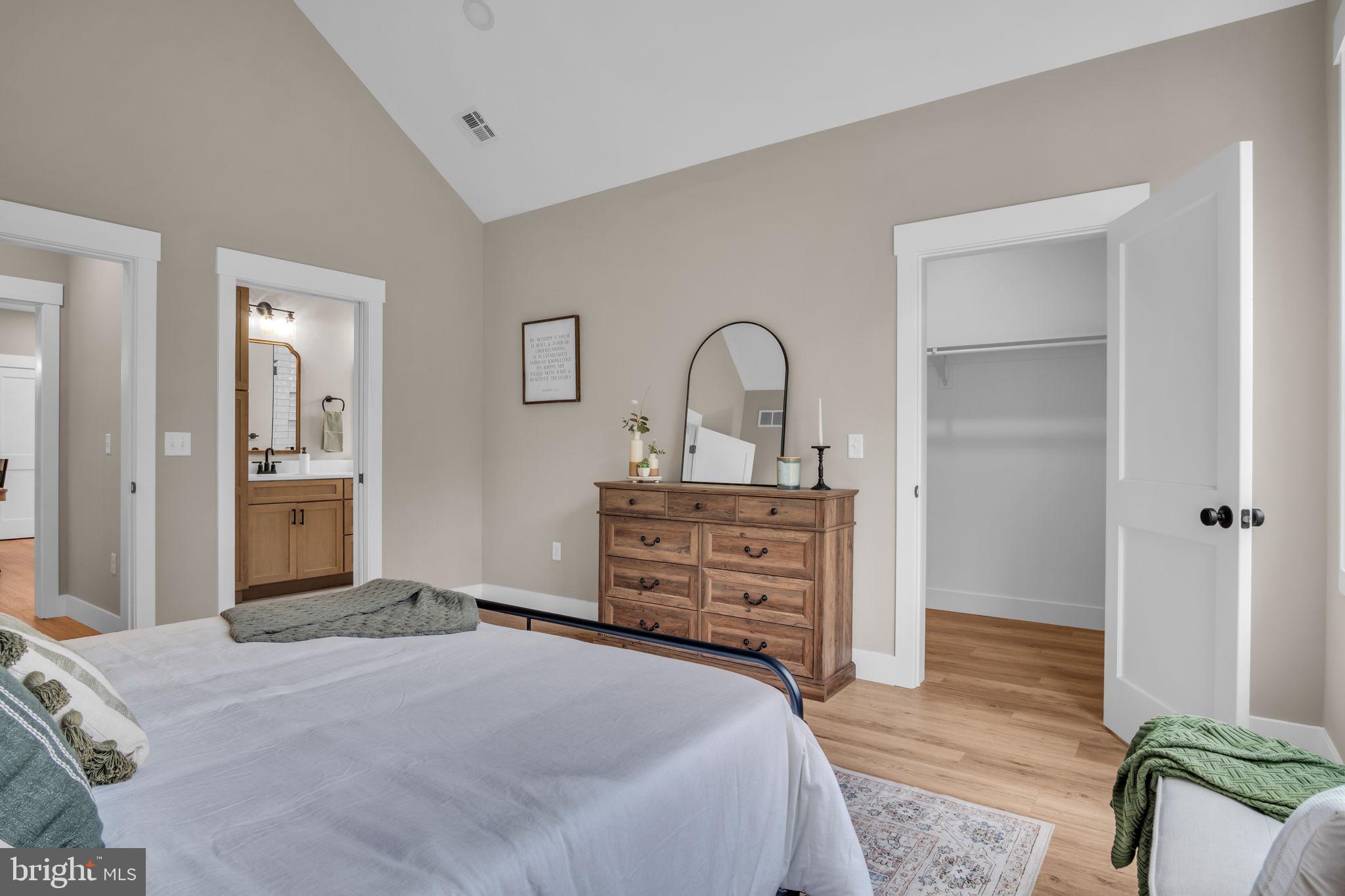 4120 Locust Road Camp Hill, PA 17011 - Photo 30 of 38 a bedroom with a bed and wooden floor