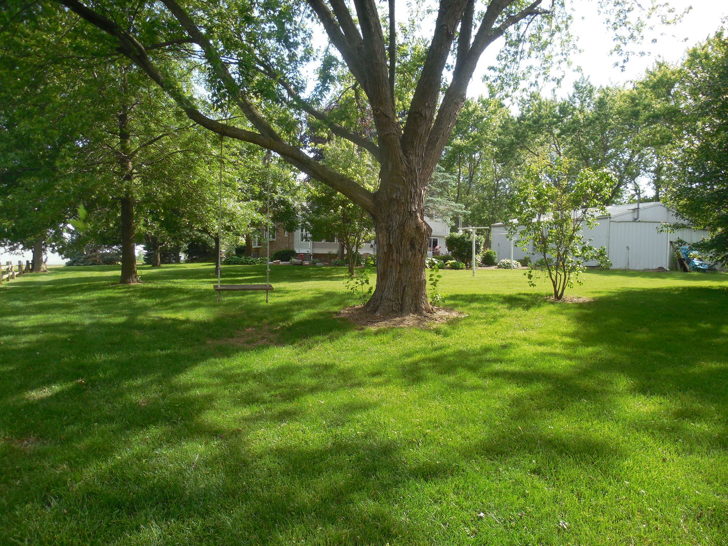 12340 West Offner Road Manhattan, IL 60442 - Photo 36 of 38 a view of a backyard with large trees