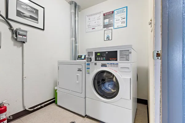 a view of parking garage with cars