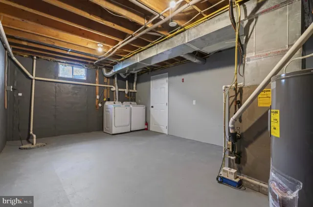 a view of storage and utility room