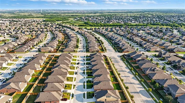 an aerial view of a city