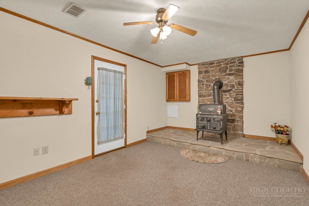 163 Rolling Hill Drive Boone, NC 28607 - Photo 22 of 40 an empty room with windows and fan
