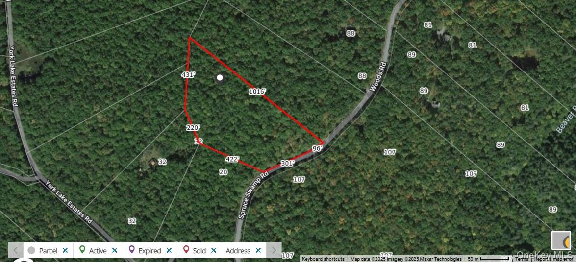 Lot 20.22 Woods Road Barryville, NY 12719 - Photo 20 of 20 a backyard of a house with lots of green space