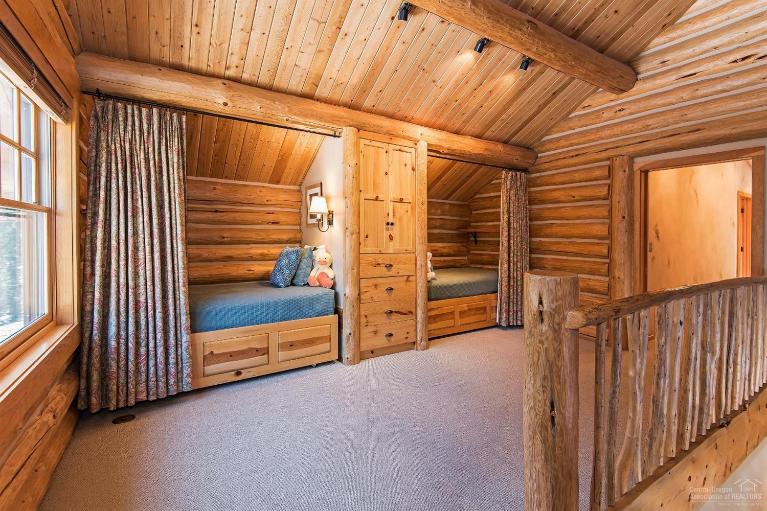 17350 Spring River Road Bend, OR 97707 - Photo 10 of 19 Sunny loft area has two custom twin beds