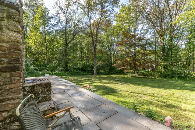 a view of a back yard