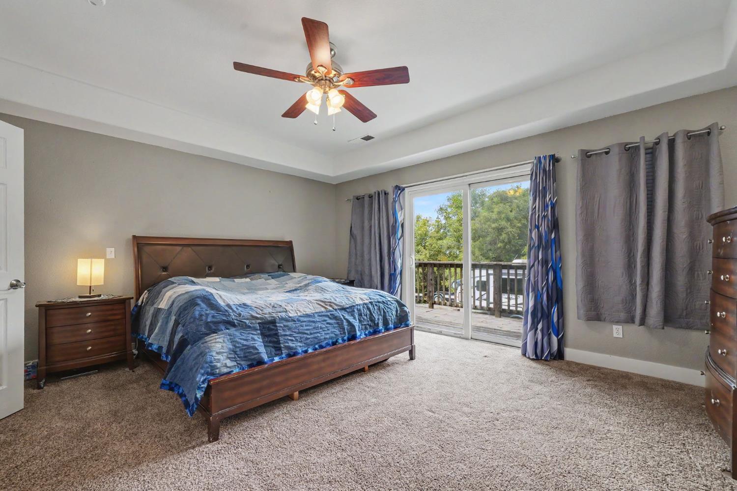 18461 Shake Ridge Road Sutter Creek, CA 95685 - Photo 33 of 77 Primary bedroom with back deck access.