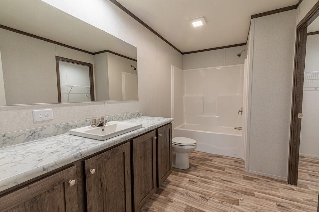 1328 Hidden Valley Road Bulger, PA 15019 - Photo 9 of 21 a bathroom with a granite countertop sink toilet and shower