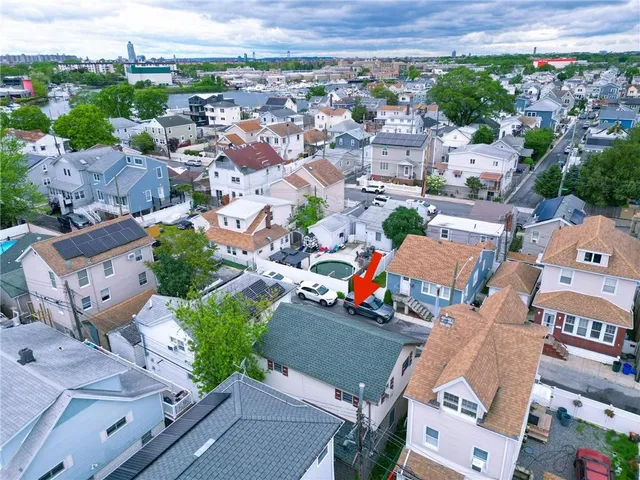 an aerial view of a city