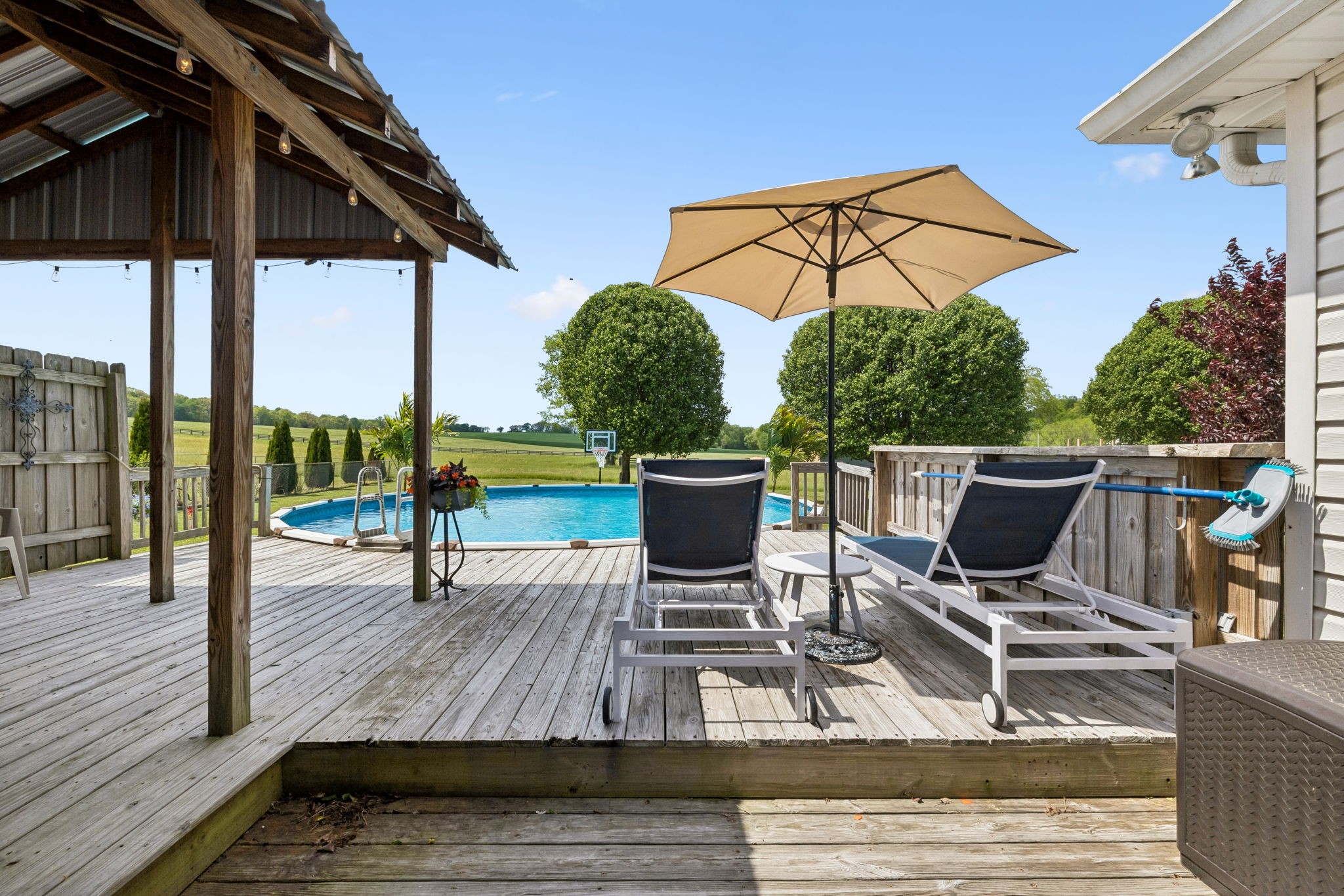 a view of outdoor space with seating space