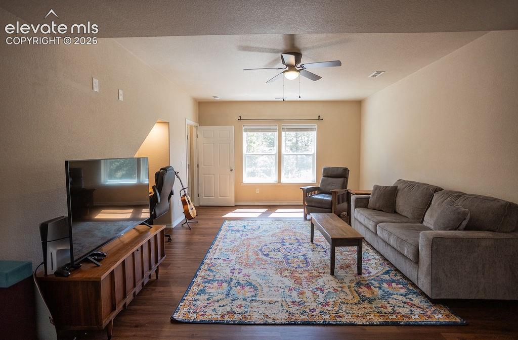 45 Valley Circle Divide, CO 80814 - Photo 21 of 42 a living room with furniture and a flat screen tv