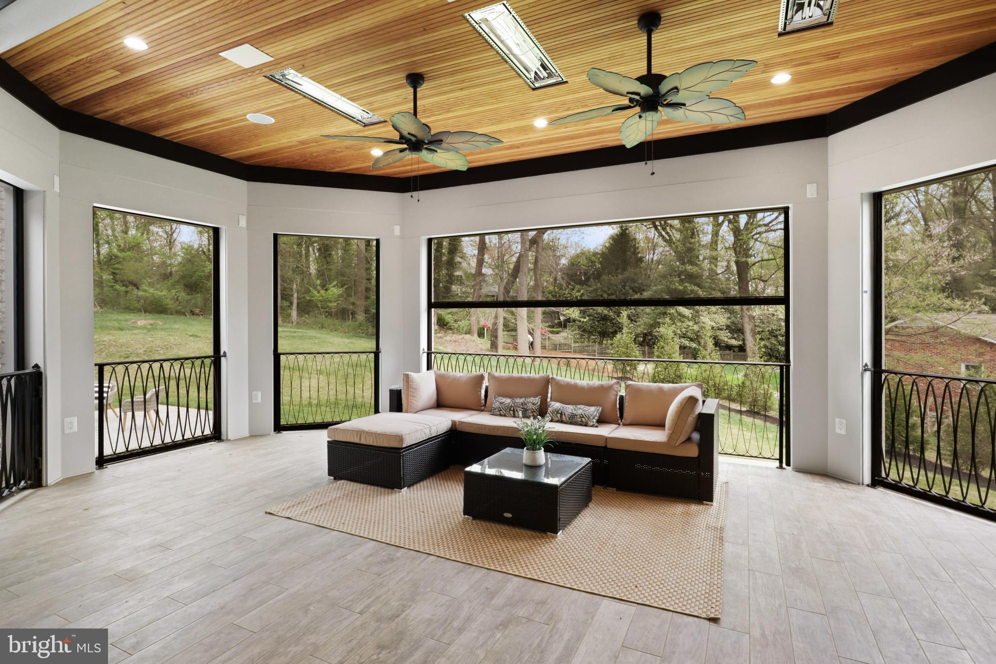 7227 Westerly Lane McLean, VA 22101 - Photo 24 of 76 Screened in Porch w/ heating lamps, fans and firep