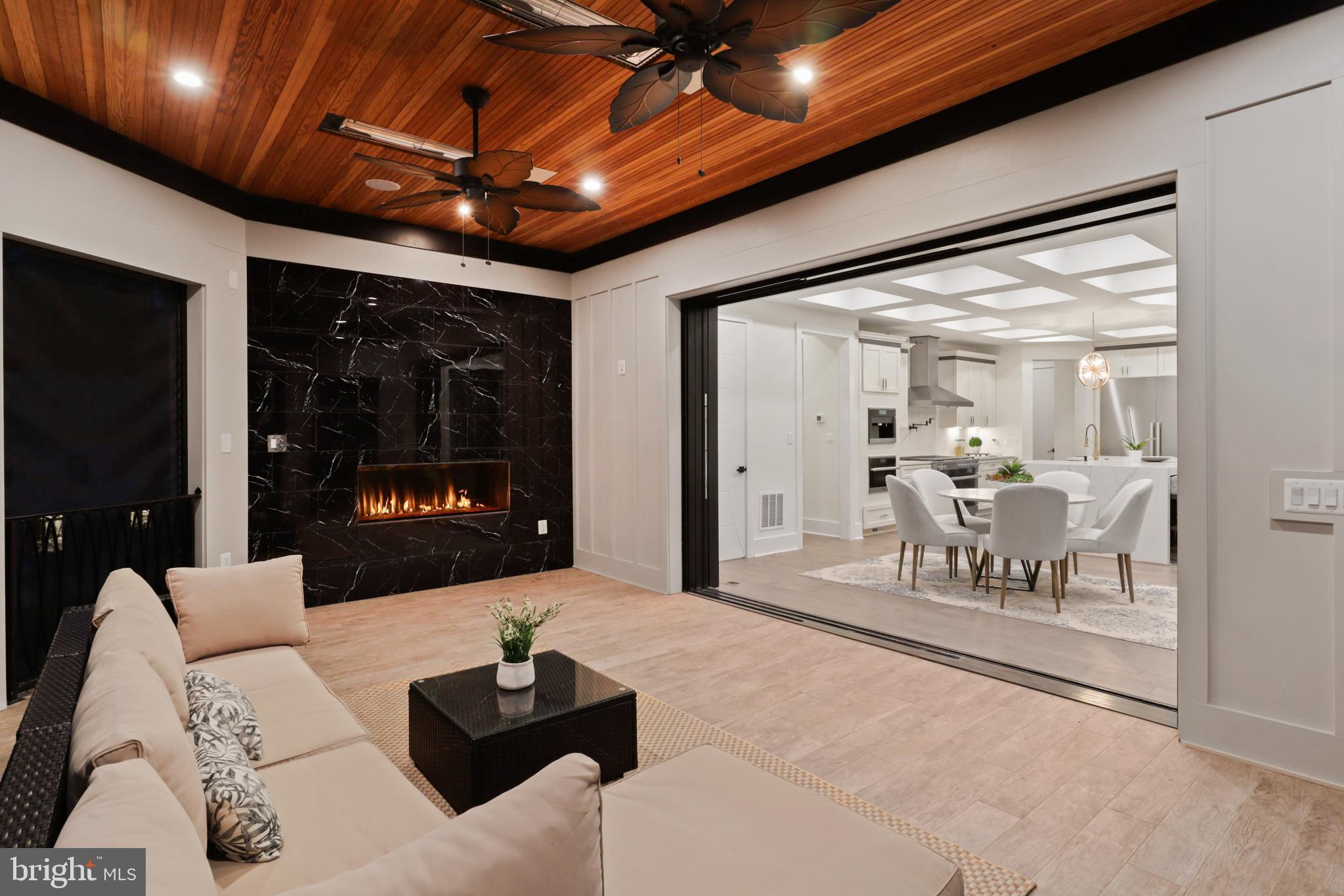 7227 Westerly Lane McLean, VA 22101 - Photo 27 of 76 Indoor/Outdoor Living at Night