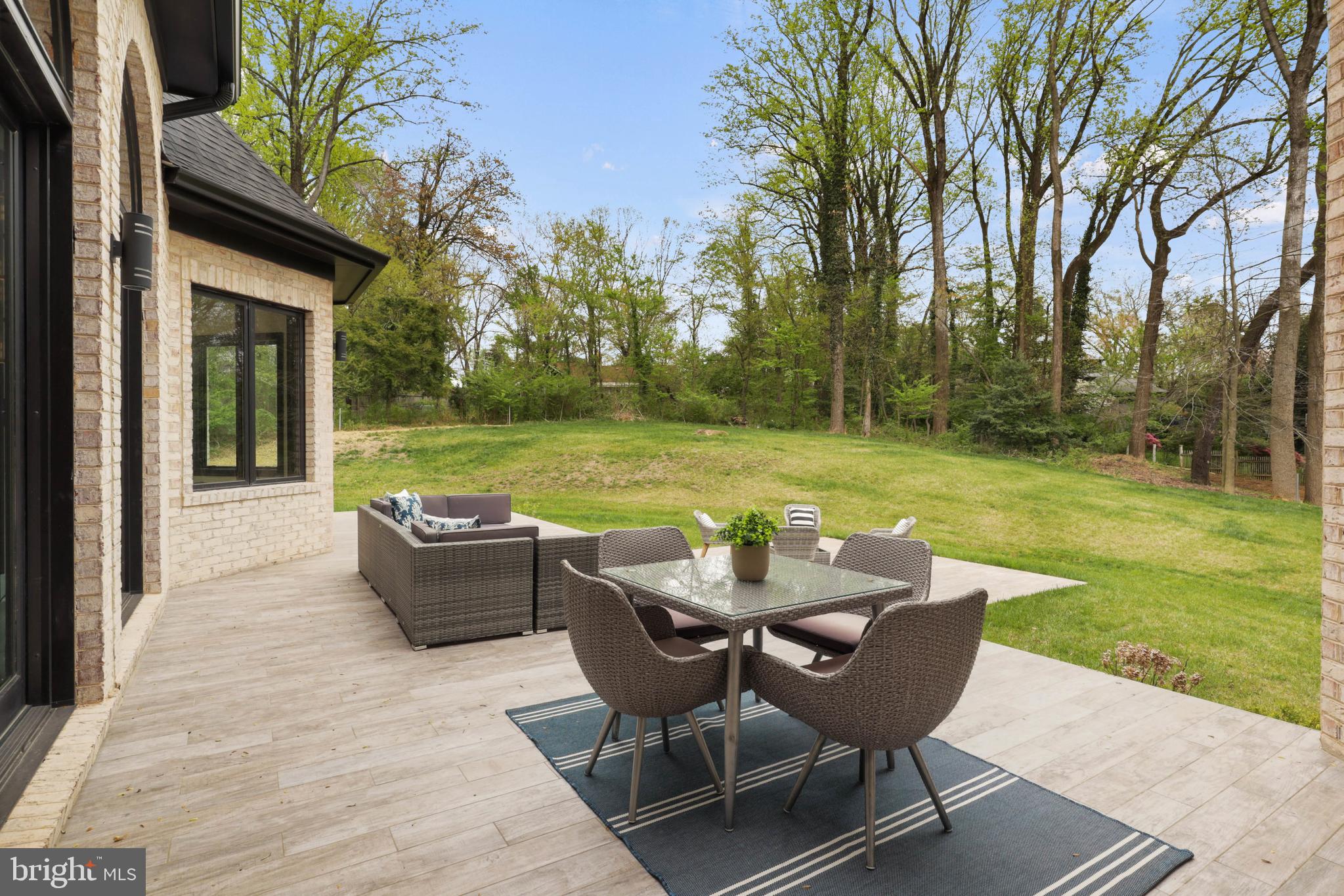 7227 Westerly Lane McLean, VA 22101 - Photo 52 of 76 Back Terrace overlooking the Lush lot