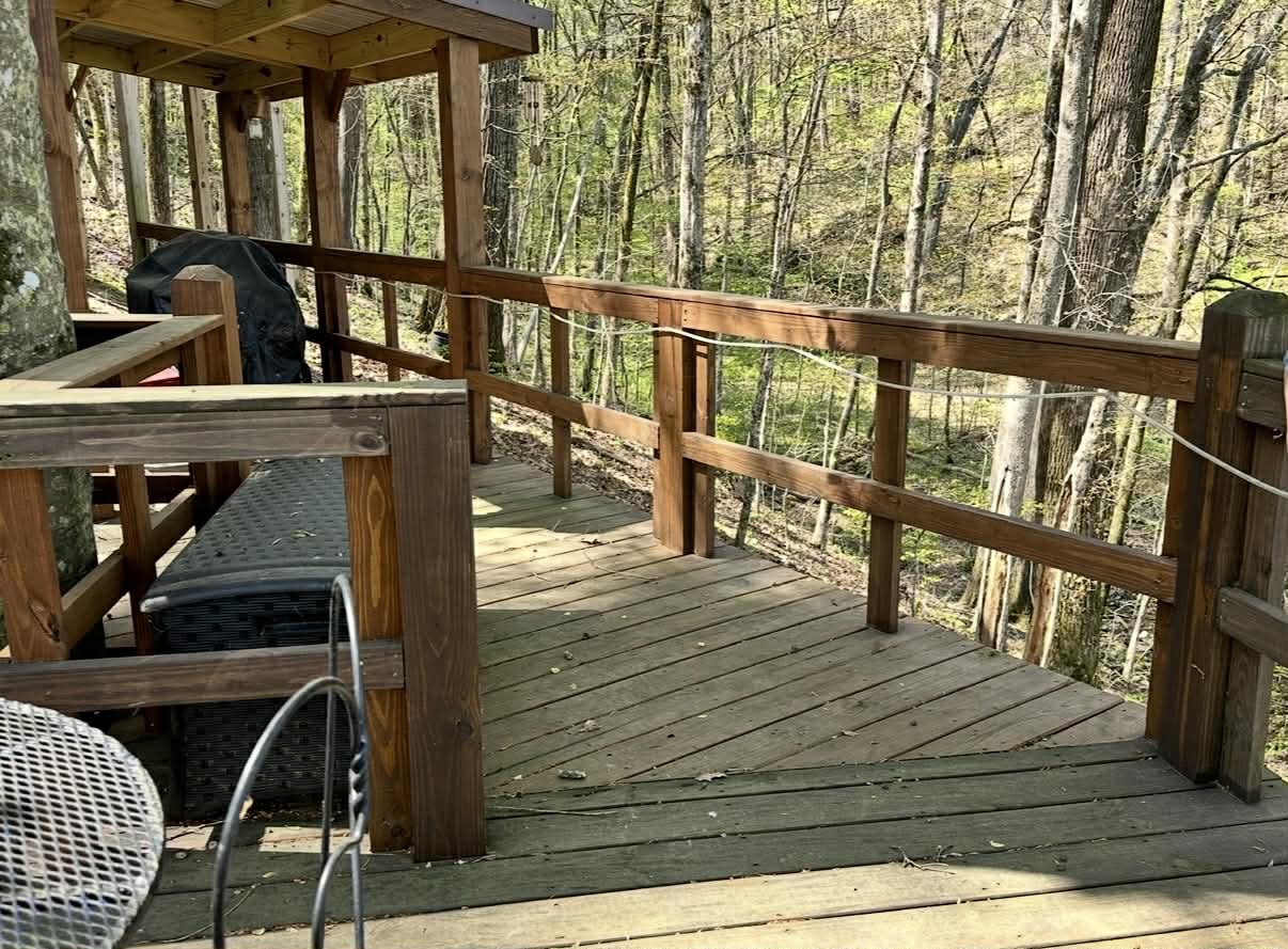 18531 Bream Bluff Athens, AL 35611 - Photo 28 of 41 a view of balcony with wooden floor