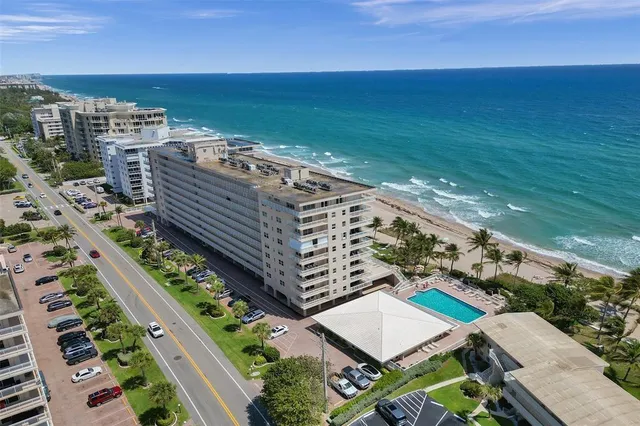 a view of a city with ocean