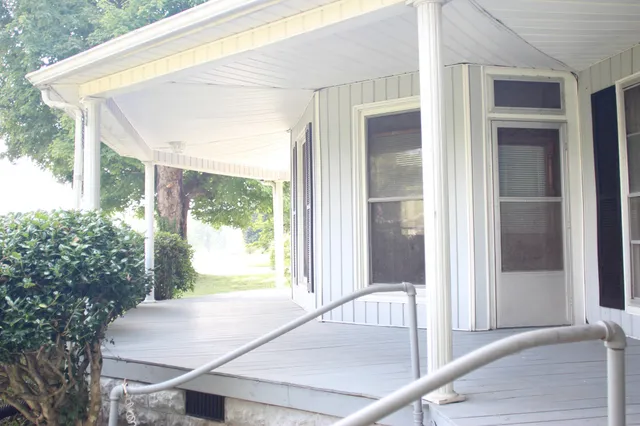 a view of outdoor space and balcony