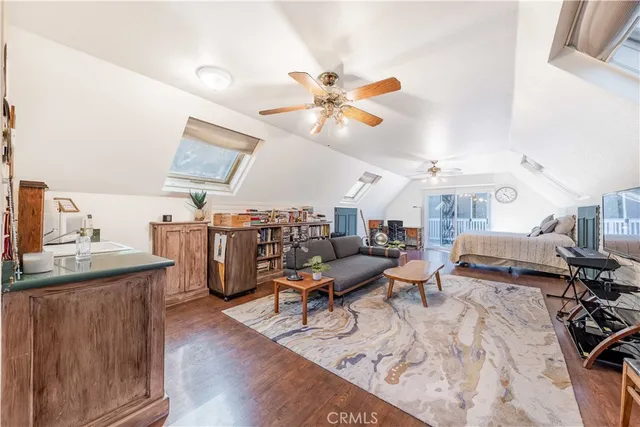 an aerial view of residential house with outdoor space