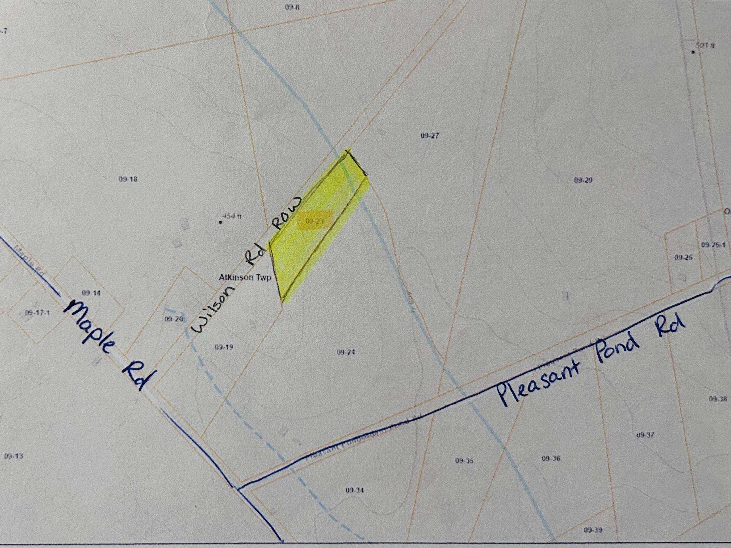 Lot 23 Wilson Road Milo, ME 04463 - Photo 6 of 7 Tax Map with Trails Marked