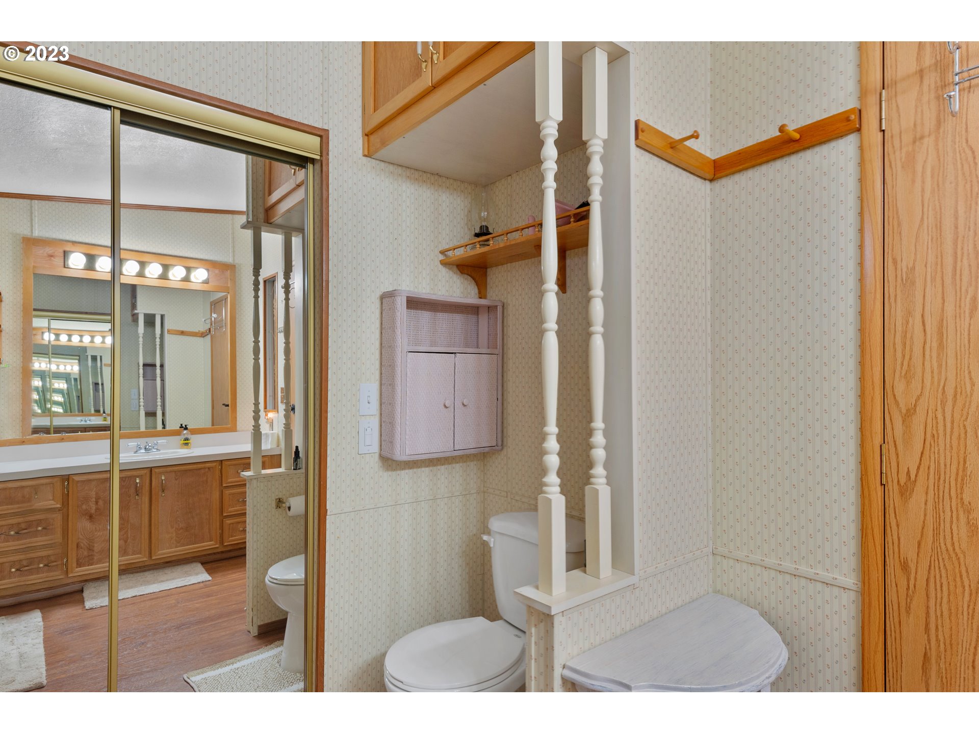 19119 Kelsey Marie Lane Southwest Rochester, WA 98579 - Photo 14 of 29 a bathroom with a glass shower door