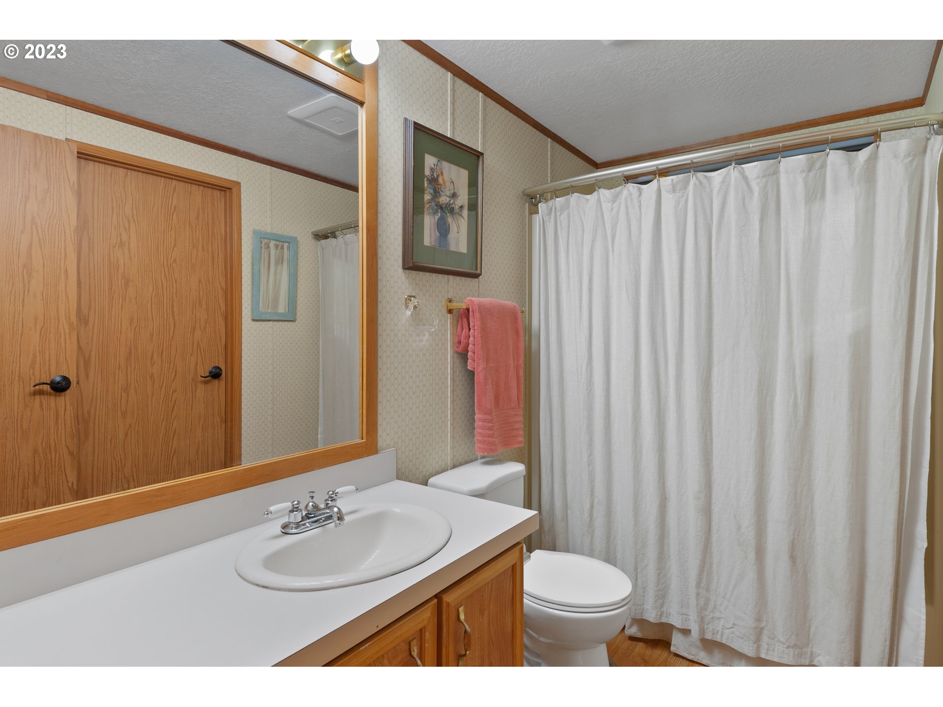 19119 Kelsey Marie Lane Southwest Rochester, WA 98579 - Photo 17 of 29 a bathroom with a sink and a mirror