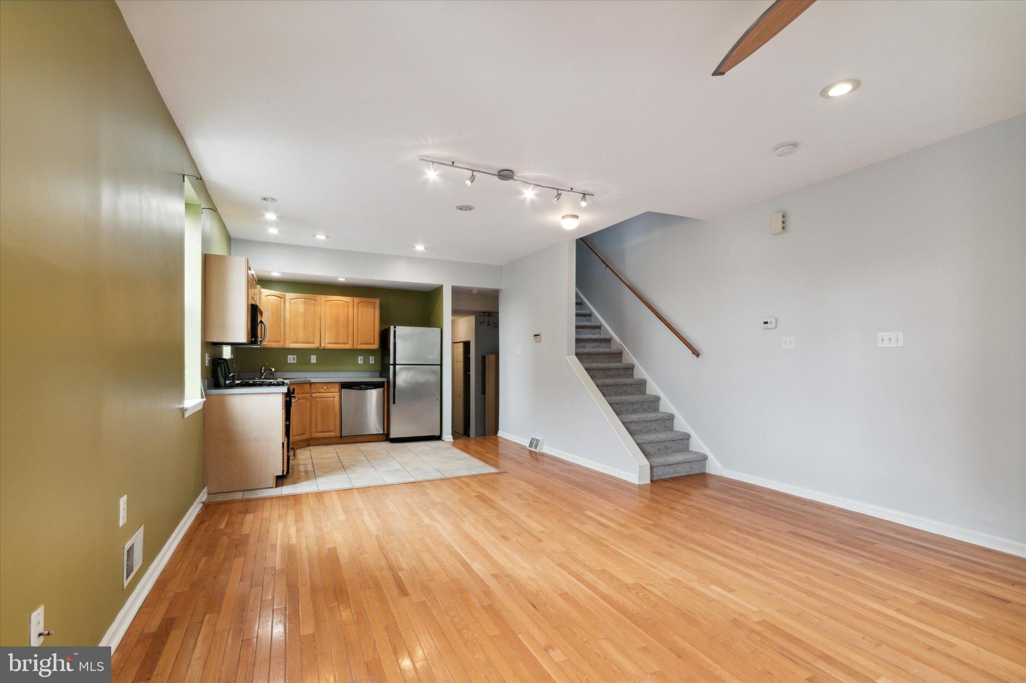 1918 Poplar Street, Unit 2 Philadelphia, PA 19130 - Photo 4 of 18 Kitchen & Living room, one big room