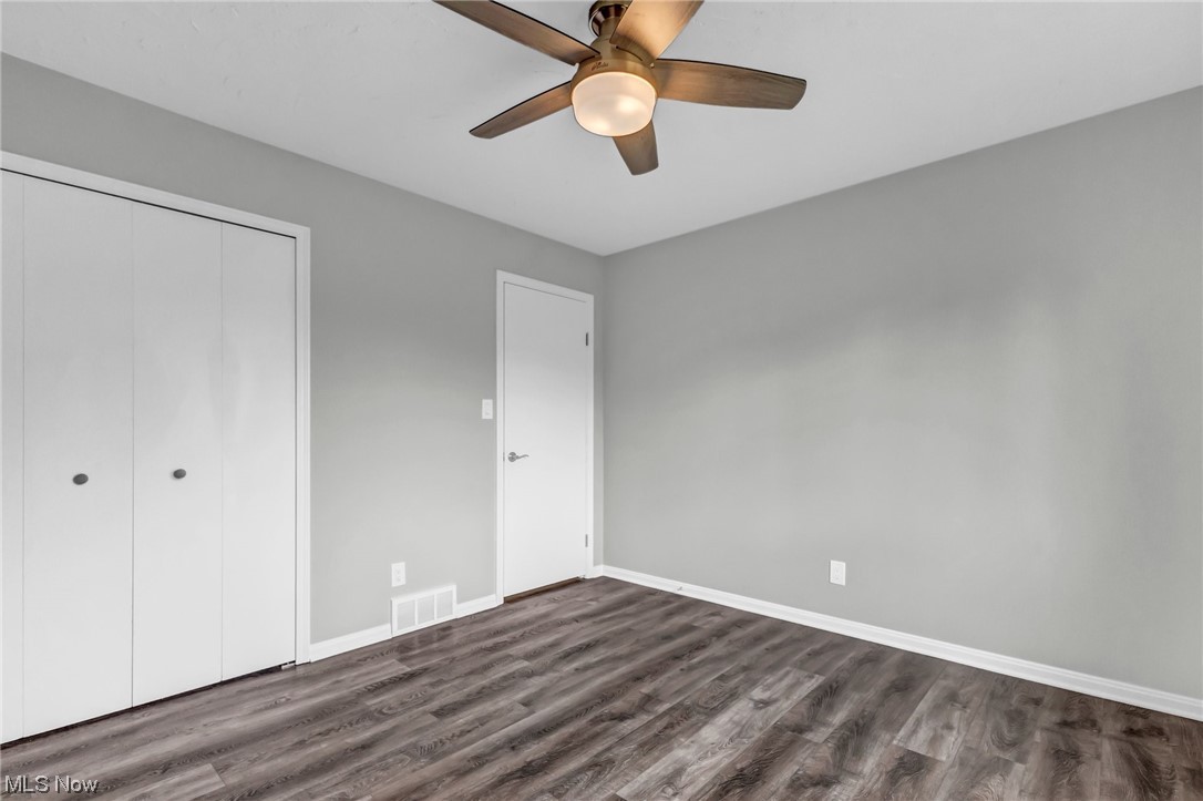 18230 Egbert Road Walton Hills, OH 44146 - Photo 14 of 34 Bedroom 2 shows closet and ceiling fan