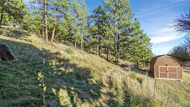 a view of a back yard of the house