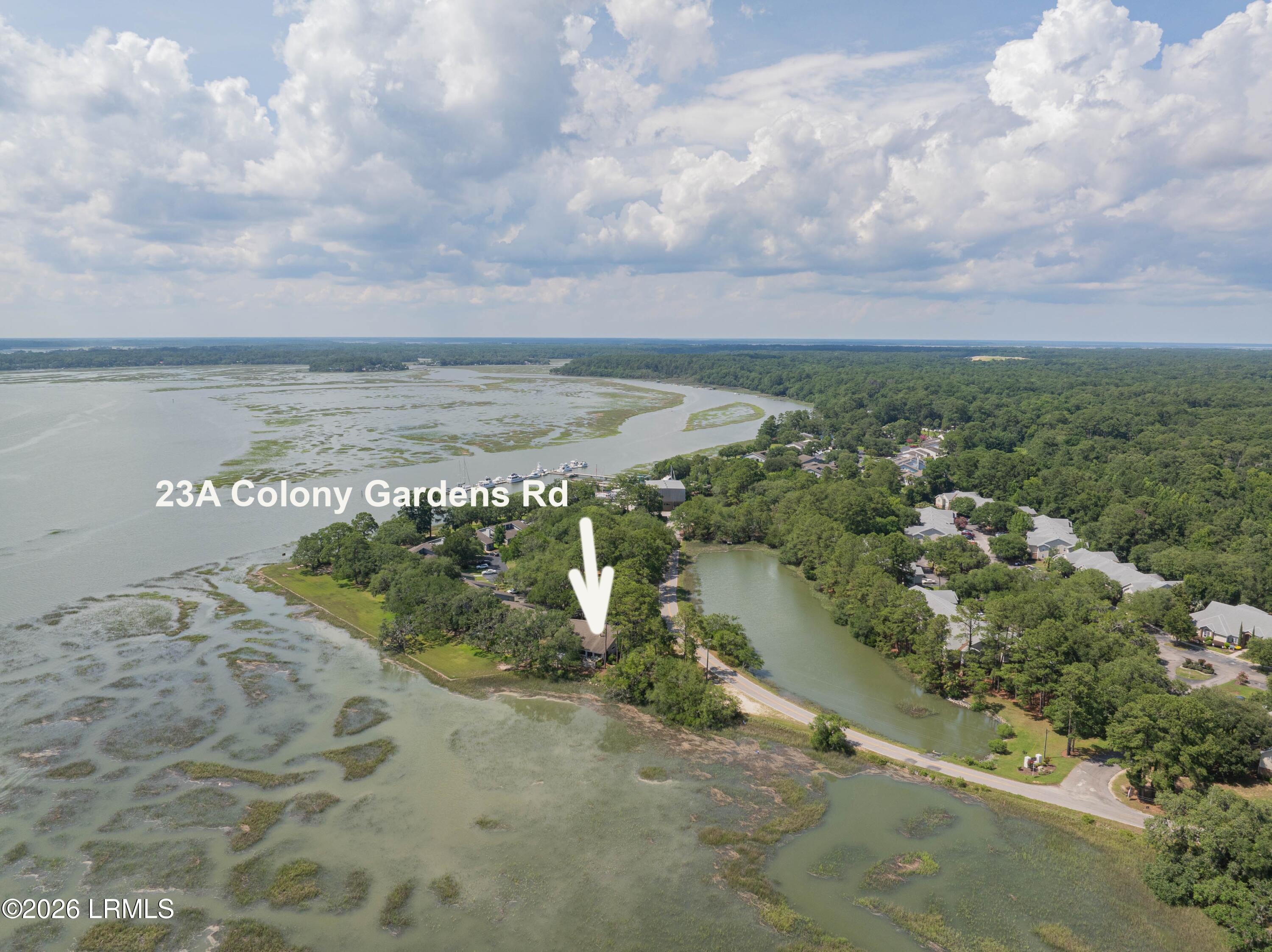23 Colony Gardens Road, Unit A Beaufort, SC 29907 - Photo 3 of 46 23A Colony Gardens Drone-16