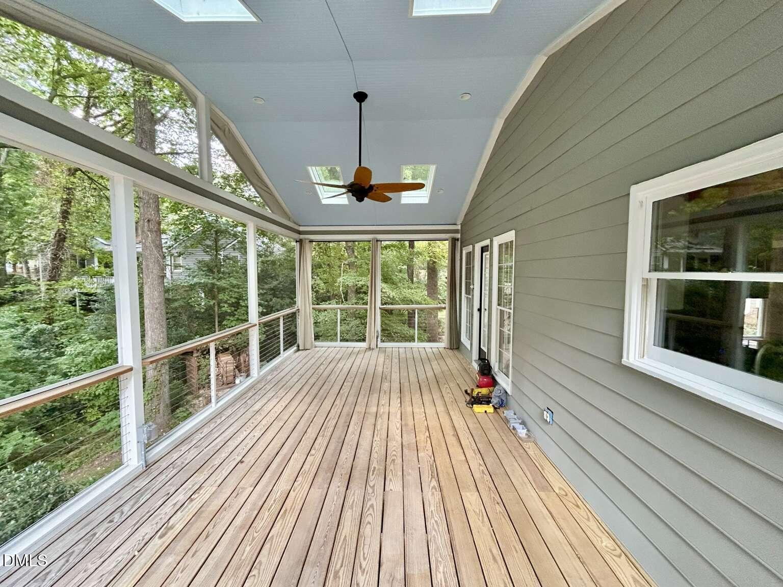 113 Ravenna Way Cary, NC 27513 - Photo 29 of 39 a view of a balcony with wooden floor